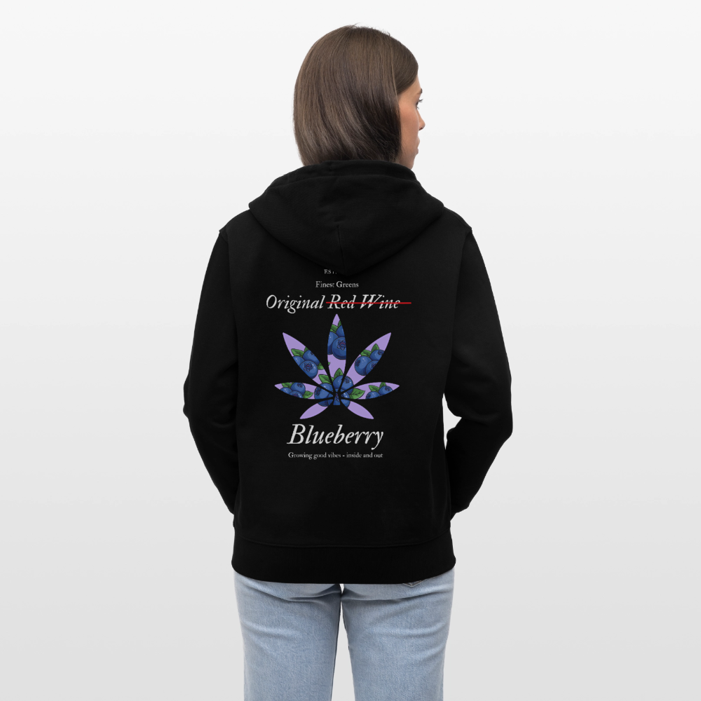 TRUE BERRY Unisex Bio-Kapuzenjacke - Schwarz