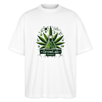 GLOW GARDEN WITH GROWLAB Oversized Unisex Bio T-Shirt - Weiß