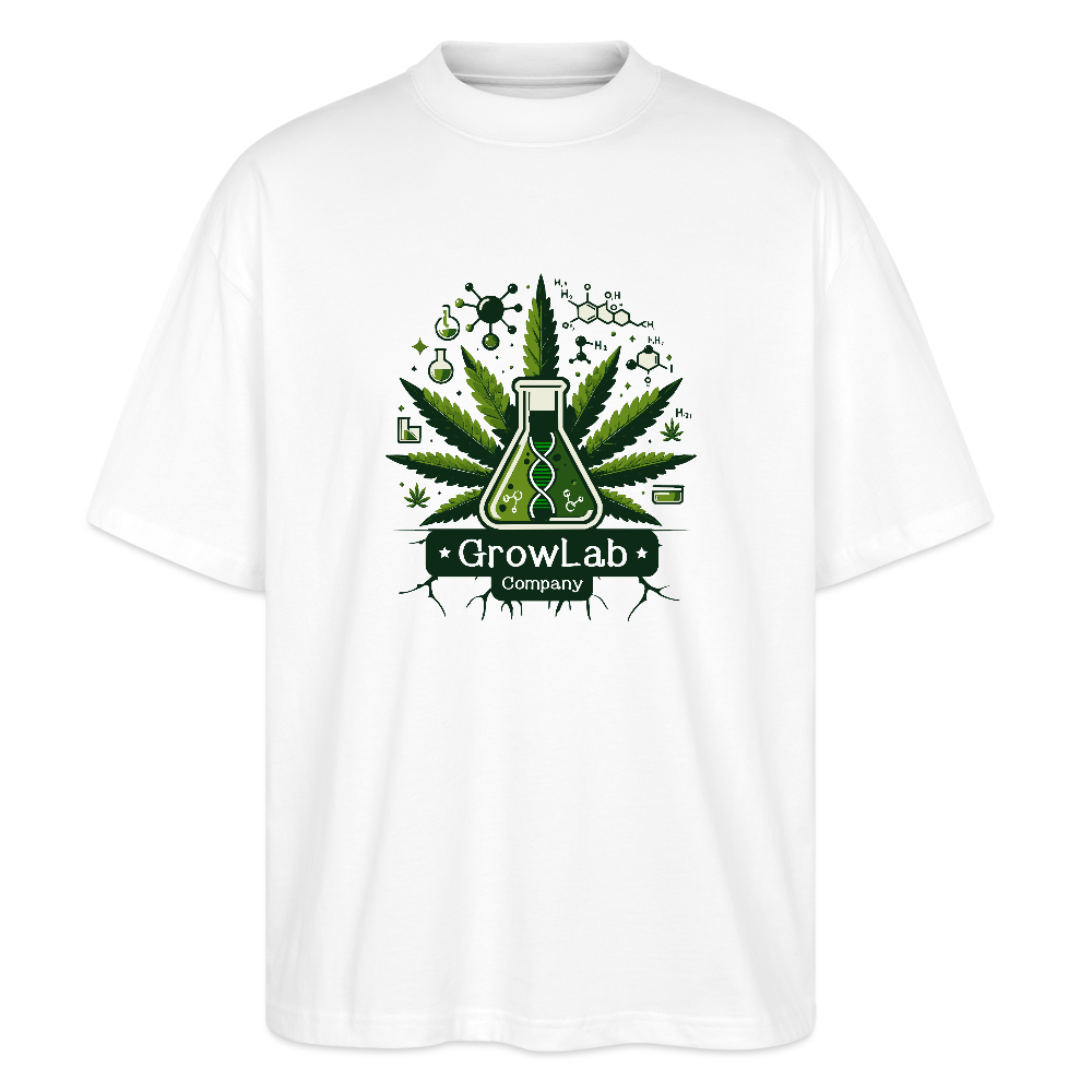 GLOW GARDEN WITH GROWLAB Oversized Unisex Bio T-Shirt - Weiß