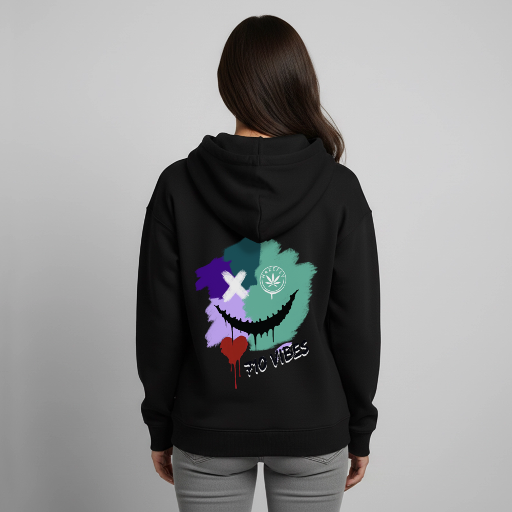 710 VIBES Oversized Unisex Bio-Hoodie - Schwarz