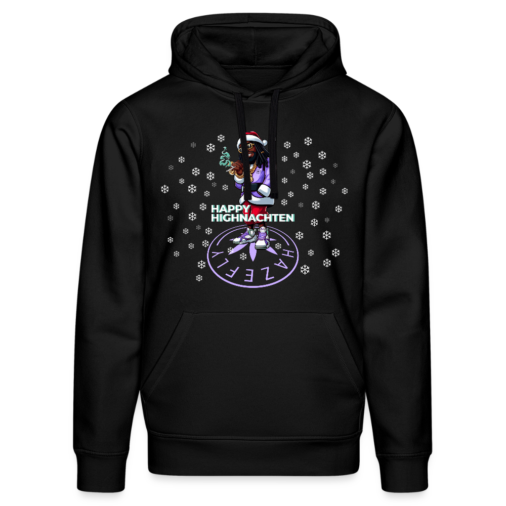 HI SANTA Unisex Bio-Hoodie - Schwarz