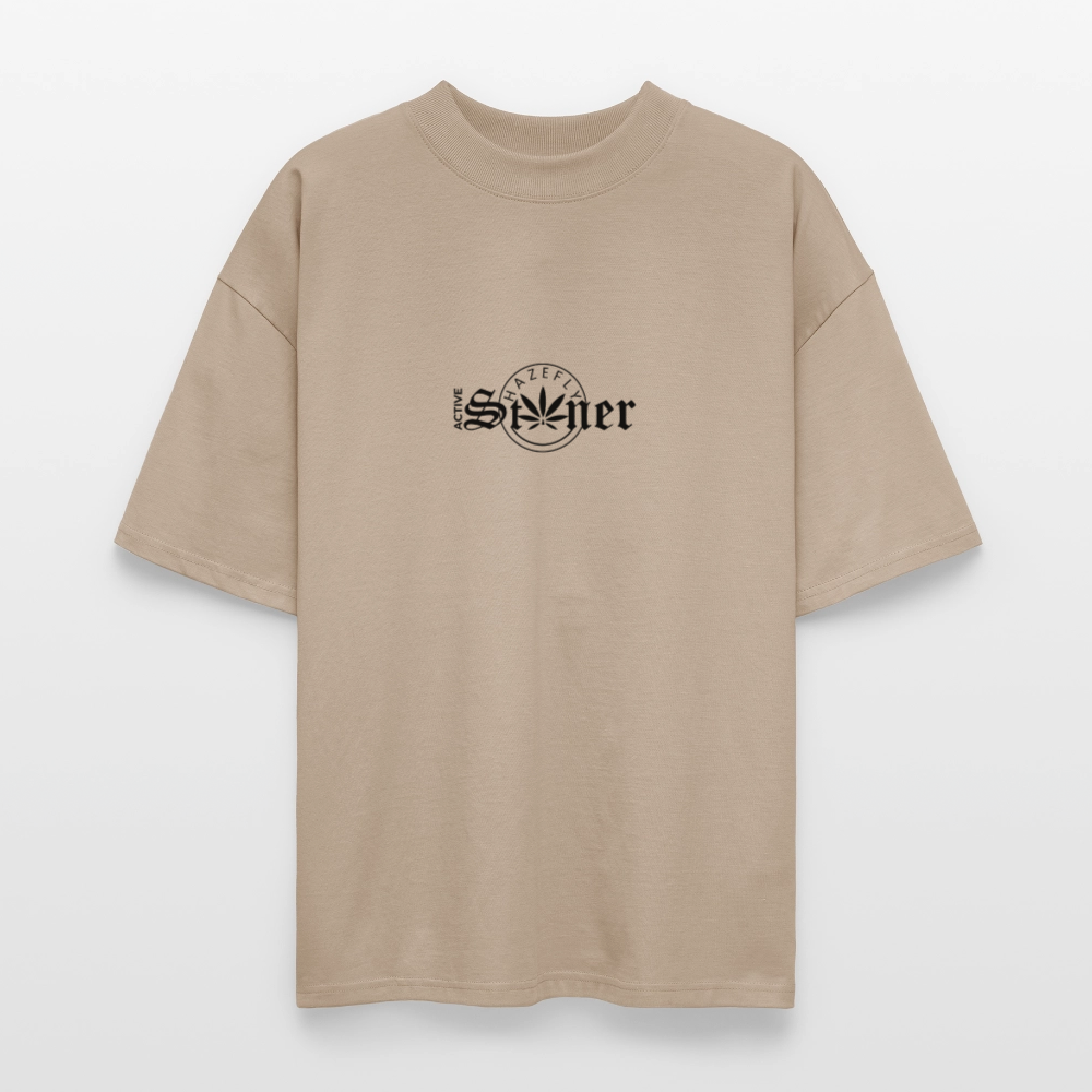 ACTIVE STONER Oversized Unisex Bio T-Shirt - Steingrau
