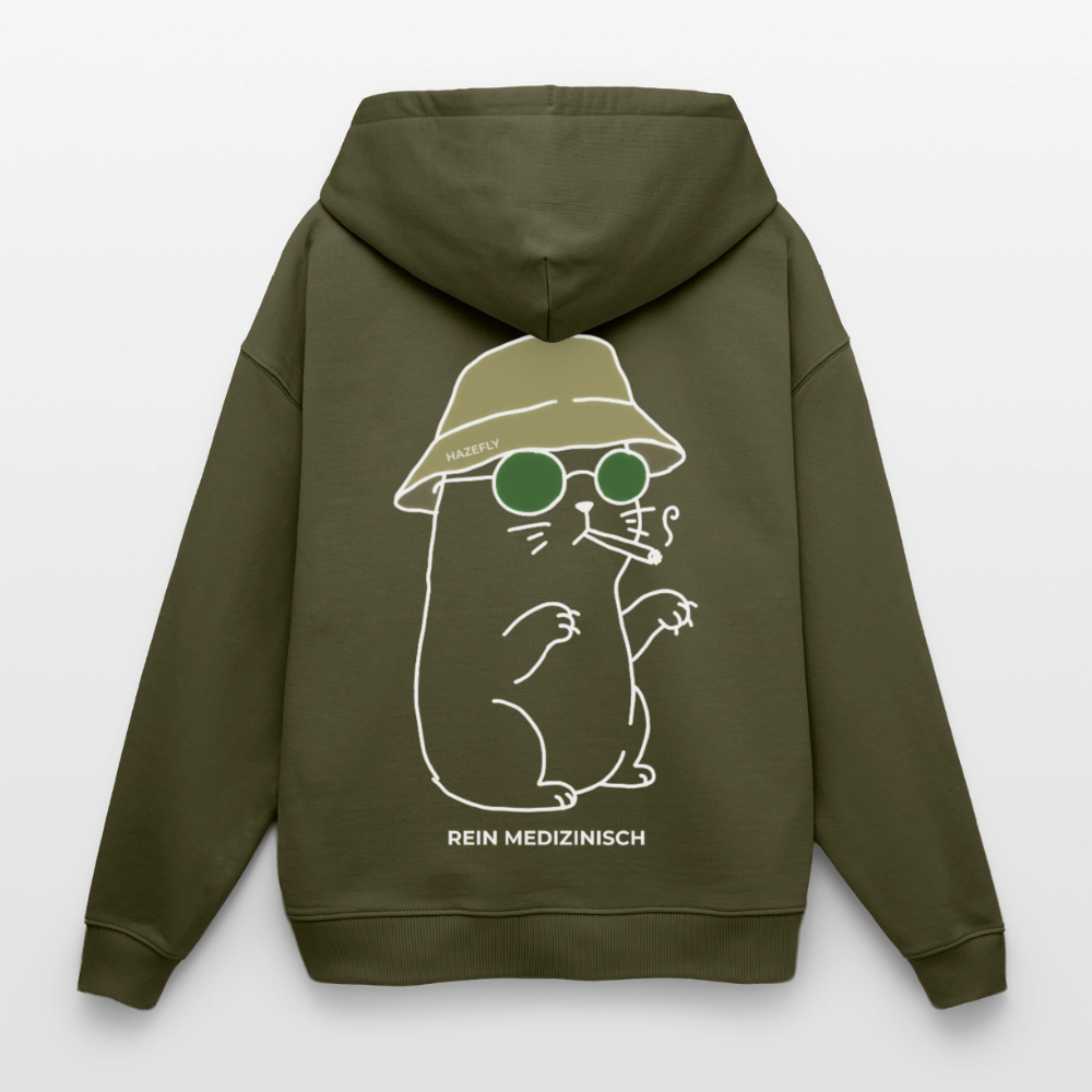 REIN MEDIZINISCH Oversized Unisex Bio-Hoodie - Khaki