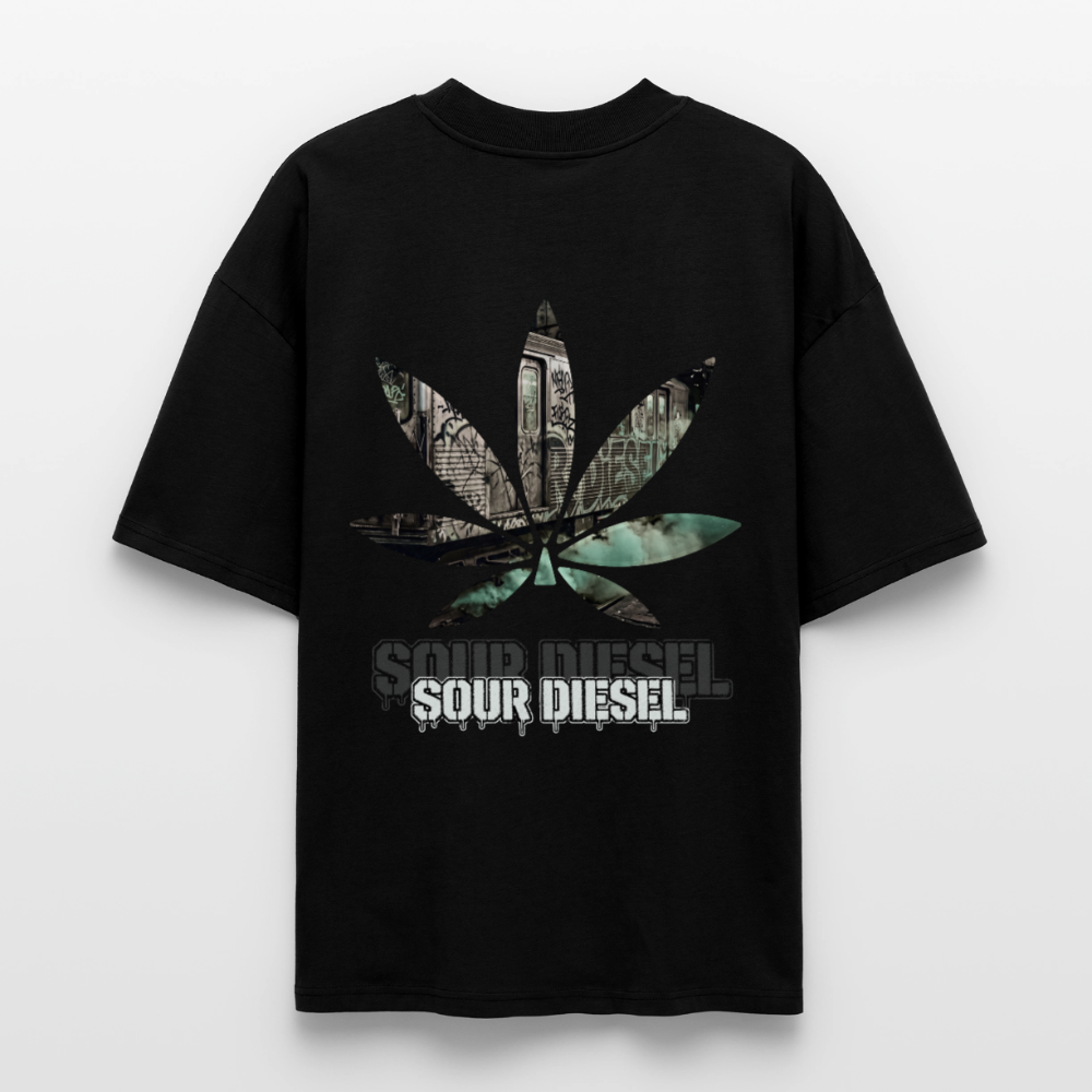 SOUR DIESEL Oversized Unisex Bio T-Shirt - Schwarz