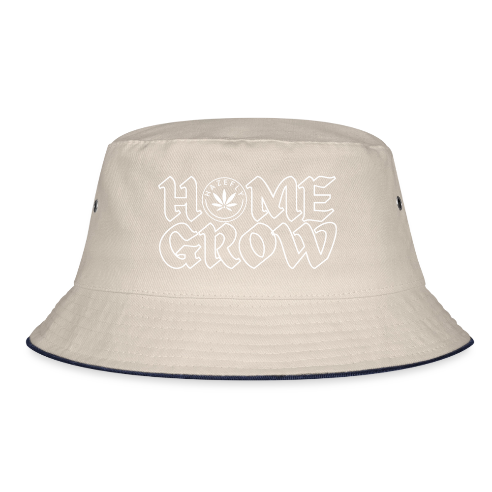 HOME GROW Fischerhut - Natur/Navy