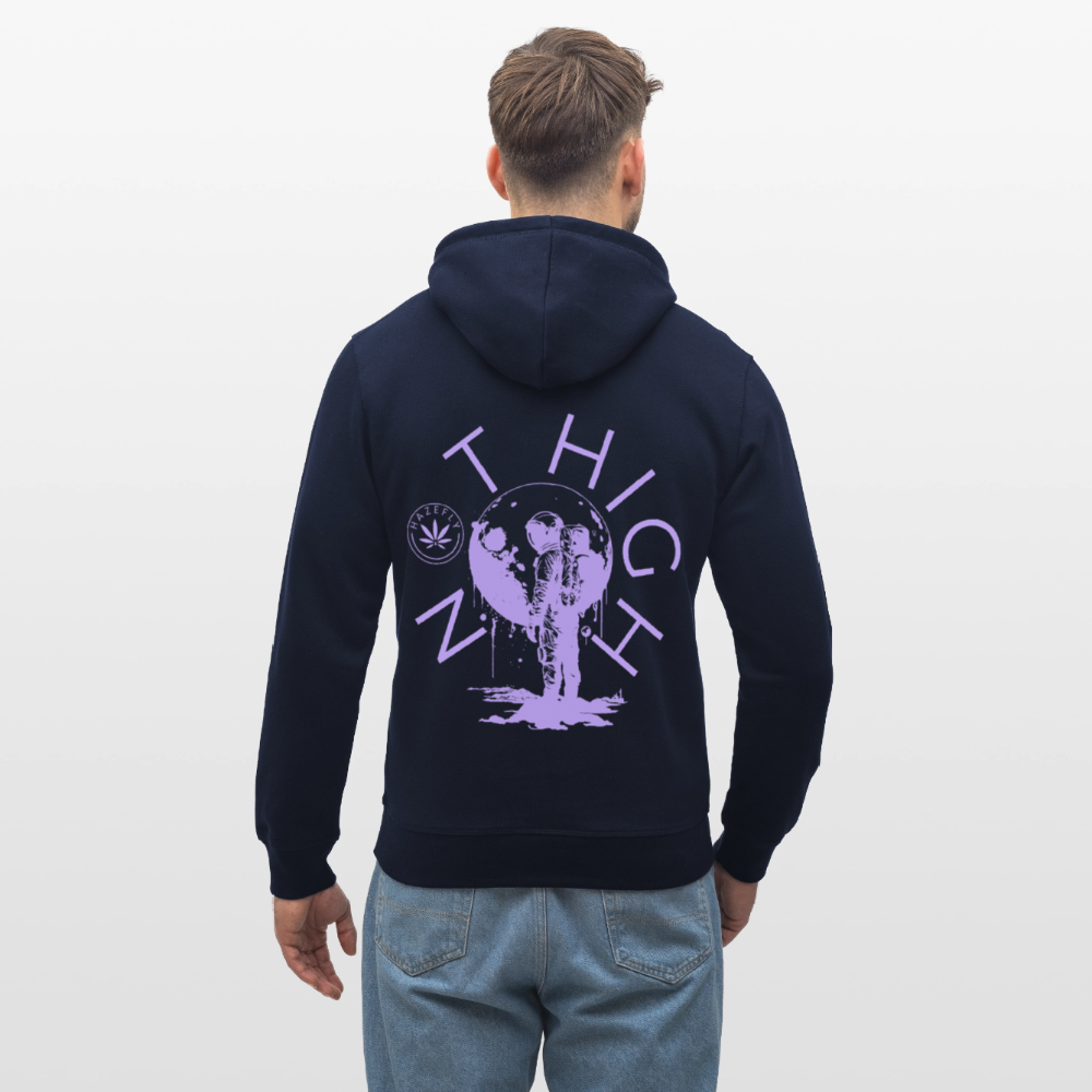 NOT HIGH Unisex Bio-Hoodie - French Navy