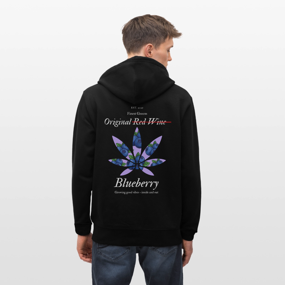 TRUE BERRY Unisex Bio-Kapuzenjacke - Schwarz