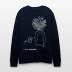 LOVE GROWS I Unisex Bio-Sweatshirt - Navy