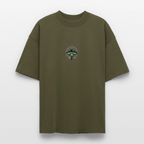 GLOW GARDEN Oversized Unisex Bio T-Shirt - Khaki