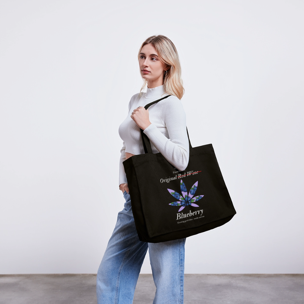 TRUE BERRY recycelter Shopping Bag - Schwarz