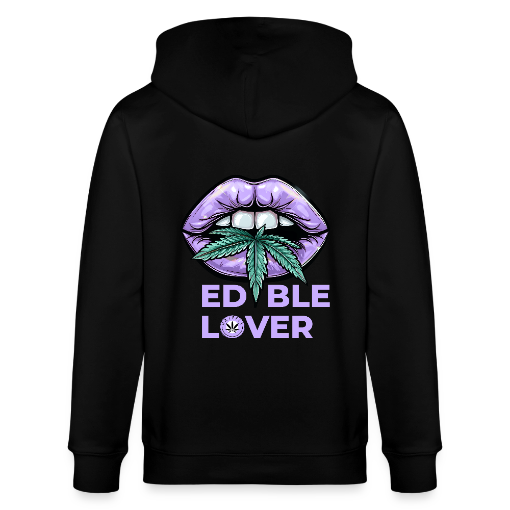 EDBLE LOVER Unisex Bio-Kapuzenjacke - Schwarz