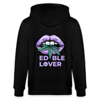 EDBLE LOVER Unisex Bio-Kapuzenjacke - Schwarz