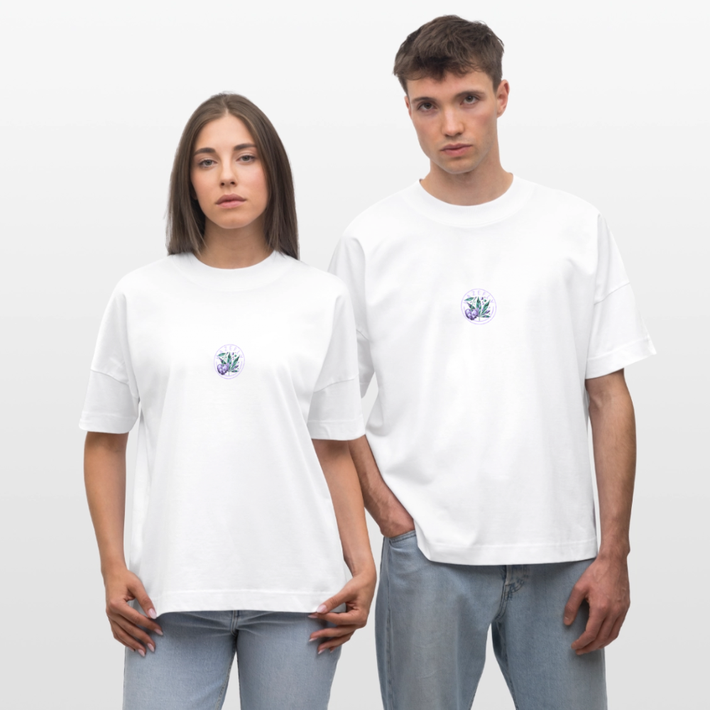 CHERRY PUNCH Oversized Unisex Bio T-Shirt - Weiß