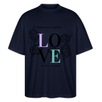 GROW. CHILL. REPEAT. Oversized Unisex Bio T-Shirt - Navy