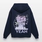 HELL YEAH Oversized Unisex Bio-Hoodie - Navy