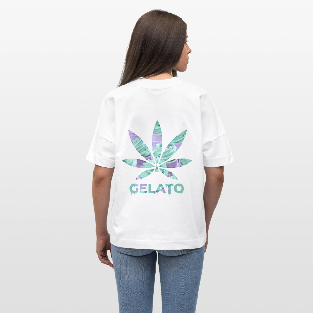 GELATO Oversized Unisex Bio T-Shirt - Weiß