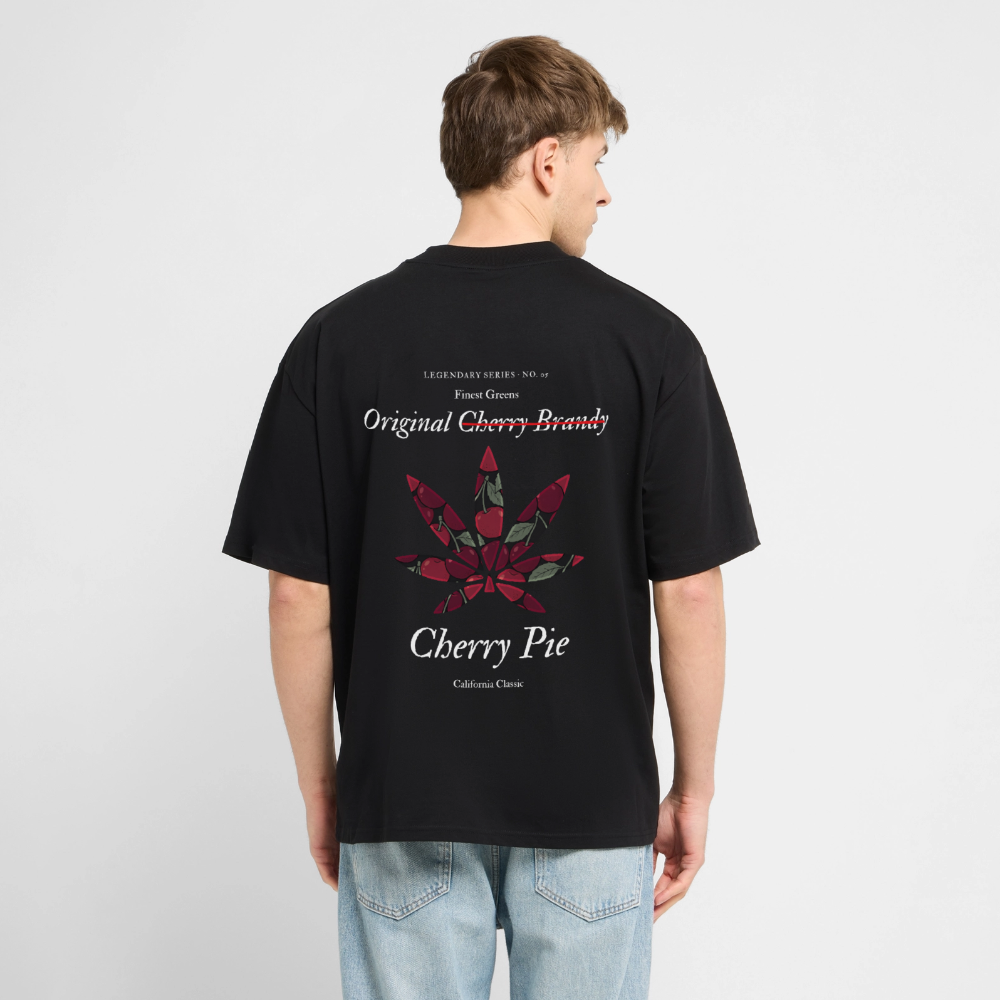 TRUE CHERRY Oversized Unisex Bio T-Shirt - Schwarz