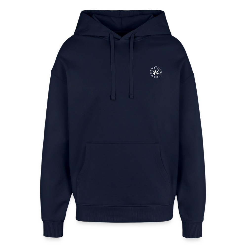 LOVE GREENS Oversized Unisex Bio-Hoodie - Navy