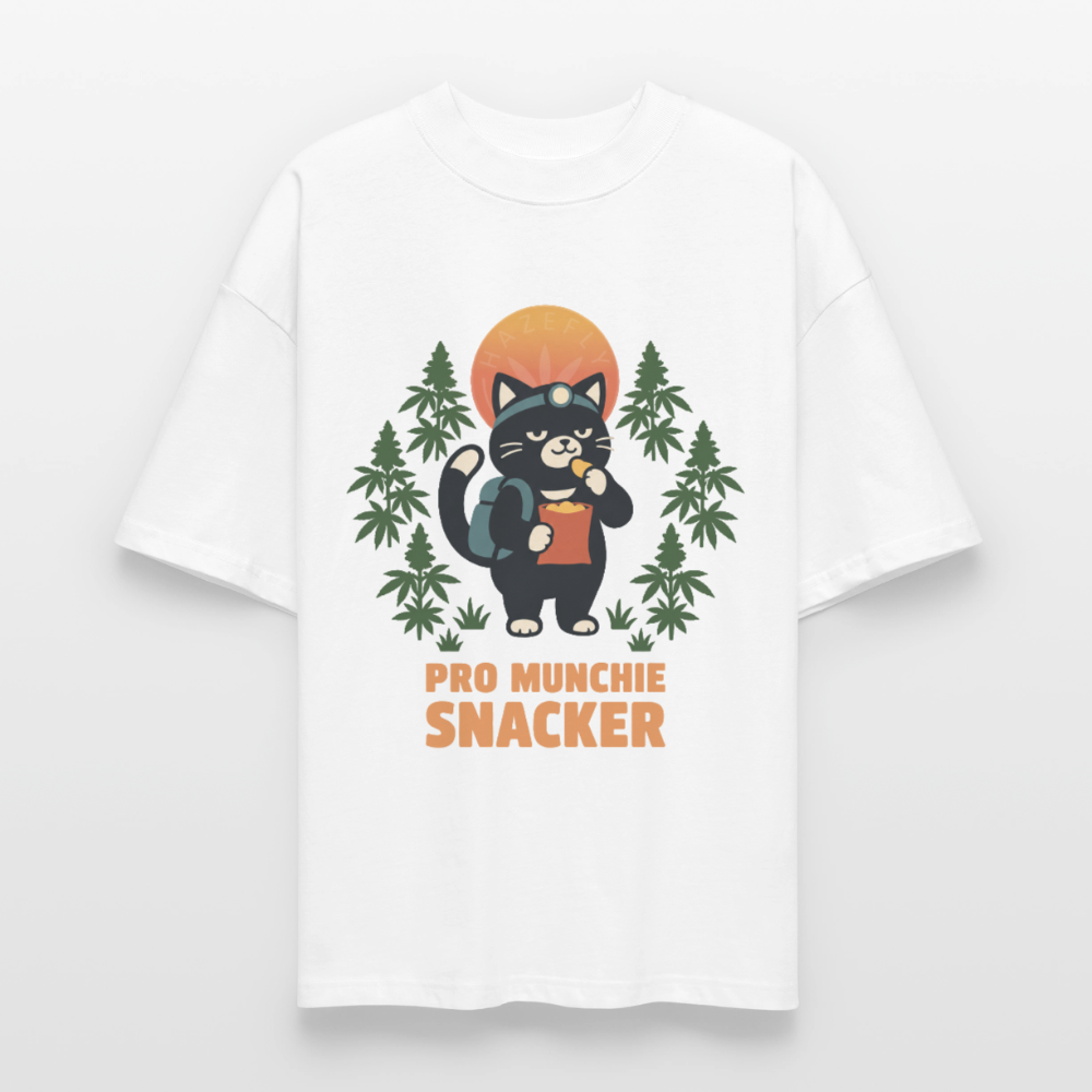 PRO MUNCHIE SNACKER Unisex Oversized Bio-T-Shirt - Weiß