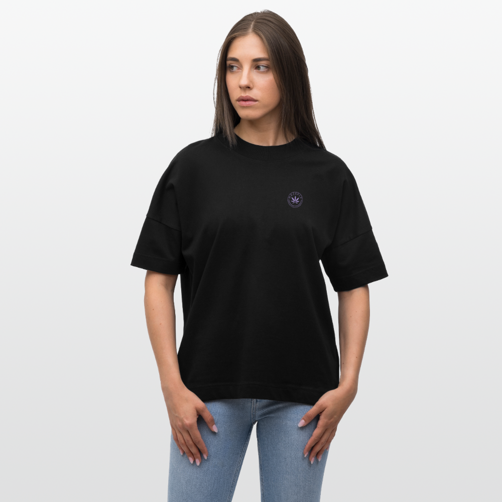 420 CLIQUE Oversized Unisex Bio T-Shirt - Schwarz