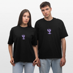 NOT HIGH Oversized Unisex Bio T-Shirt - Schwarz