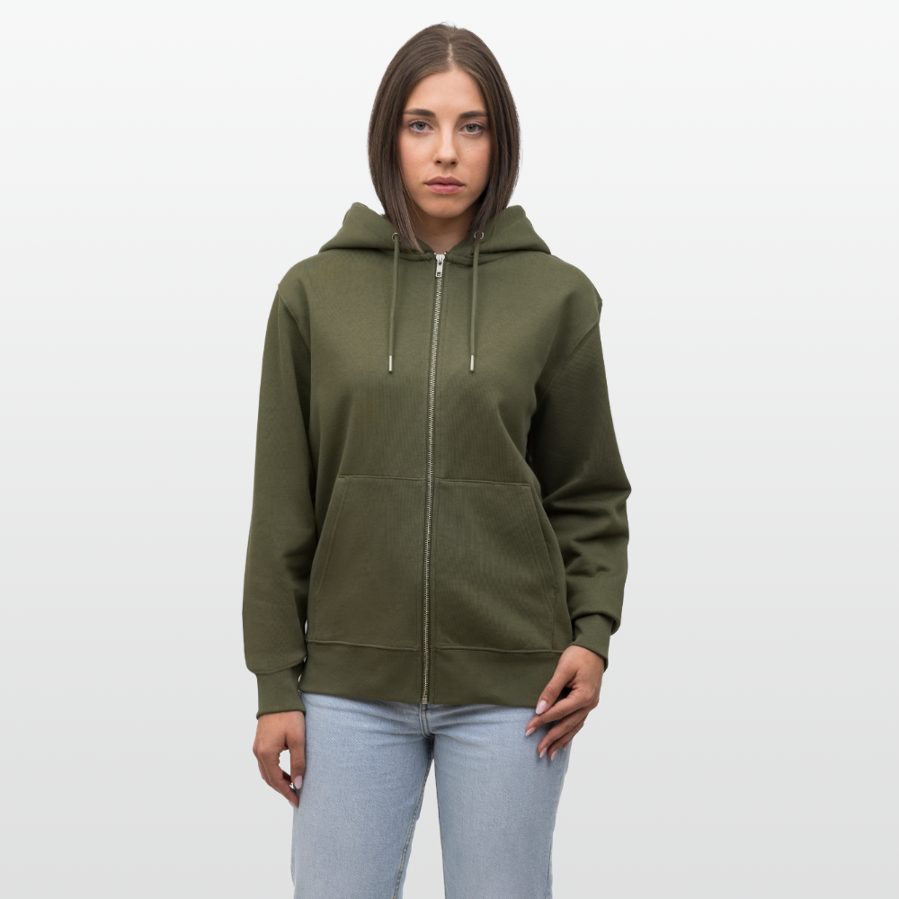 GROW. CHILL. REPEAT. Unisex Bio-Kapuzenjacke - Khaki