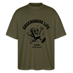 GREENHOUSE LIFE Oversized Unisex Bio T-Shirt - Khaki