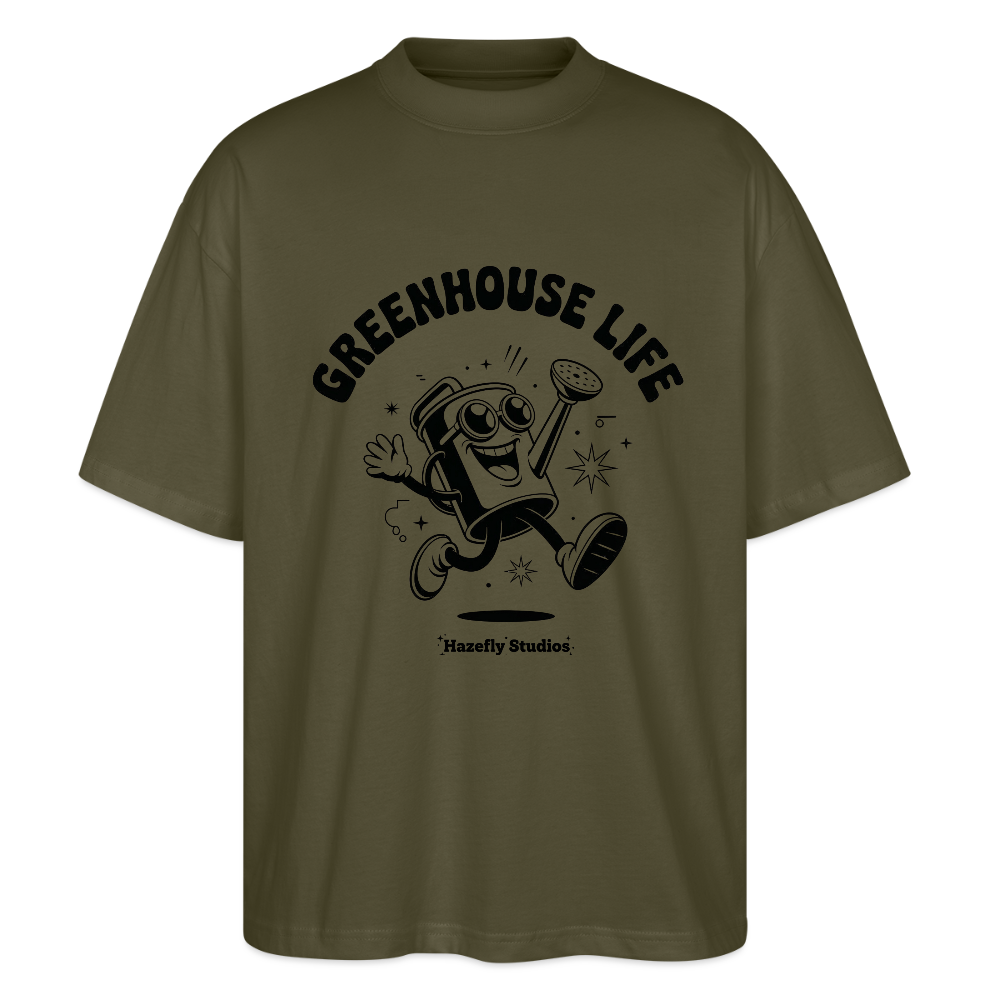GREENHOUSE LIFE Oversized Unisex Bio T-Shirt - Khaki