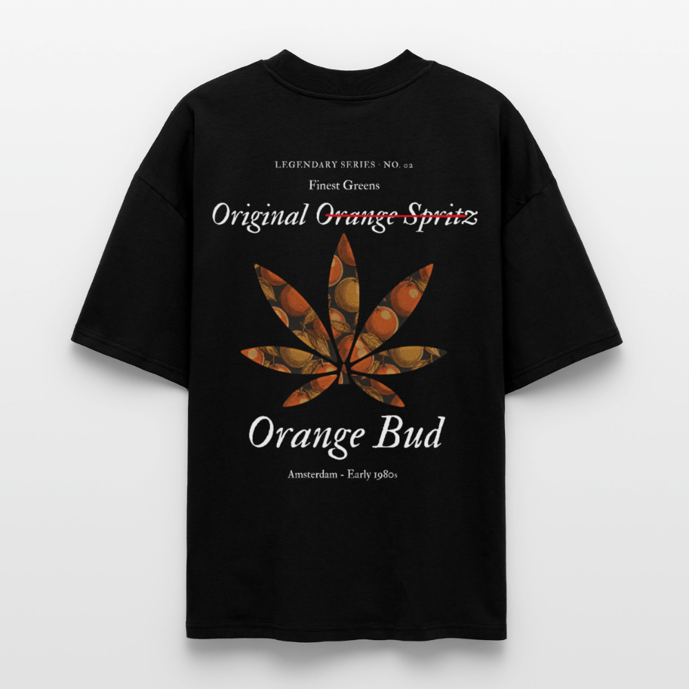 TRUE ORANGE Oversized Unisex Bio T-Shirt - Schwarz