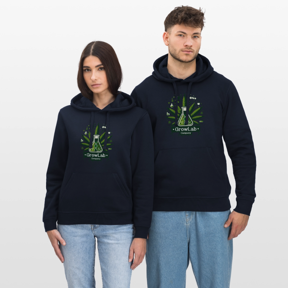GLOW GARDEN WITH GROWLAB Unisex Bio-Hoodie - French Navy