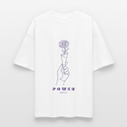 BLOOM POWER Oversized Unisex Bio T-Shirt - Weiß