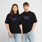 PATIENCE IS A FLEX Unisex Oversized Bio-T-Shirt - Schwarz