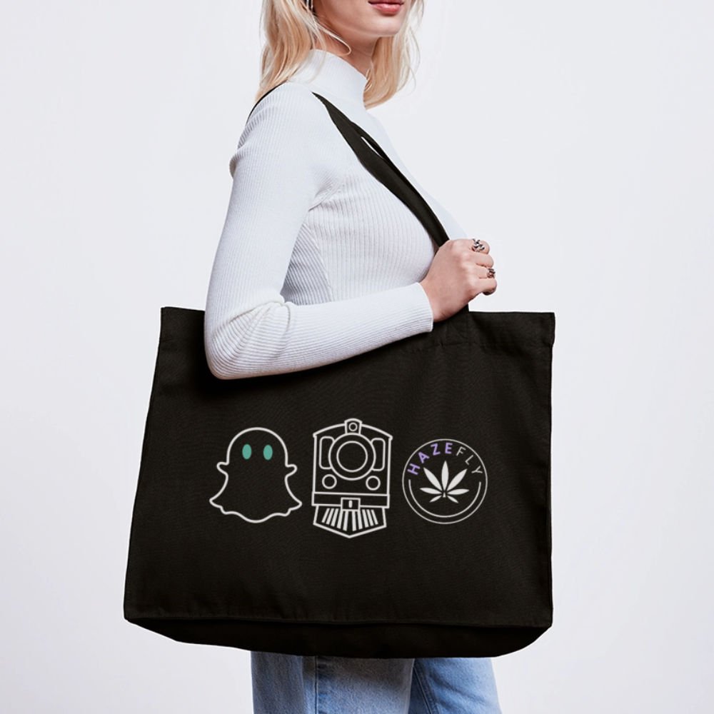 GHOST TRAIN recycelter Shopping Bag - Schwarz
