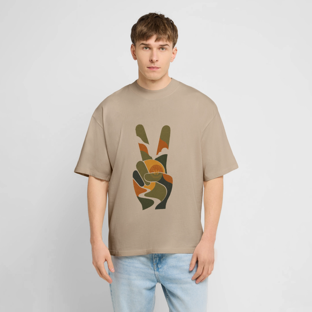 INNER PEACE Unisex Oversized Bio-T-Shirt - Steingrau