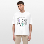 GROW. CHILL. REPEAT. Oversized Unisex Bio T-Shirt - Weiß