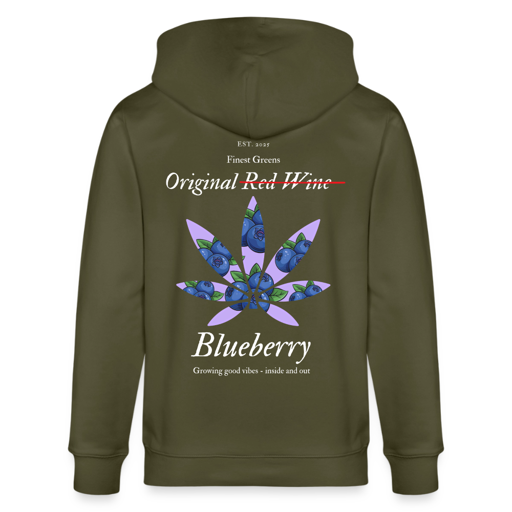 TRUE BERRY Unisex Bio-Kapuzenjacke - Khaki