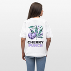 CHERRY PUNCH Oversized Unisex Bio T-Shirt - Weiß