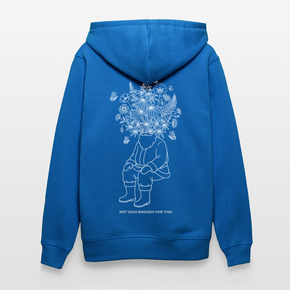 NOT HIGH ENOUGH Unisex Bio-Hoodie - Königsblau