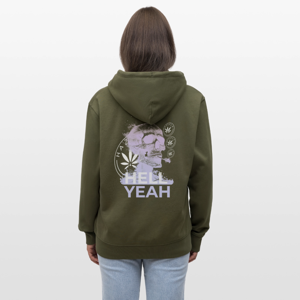 HELL YEAH Unisex Bio-Kapuzenjacke - Khaki