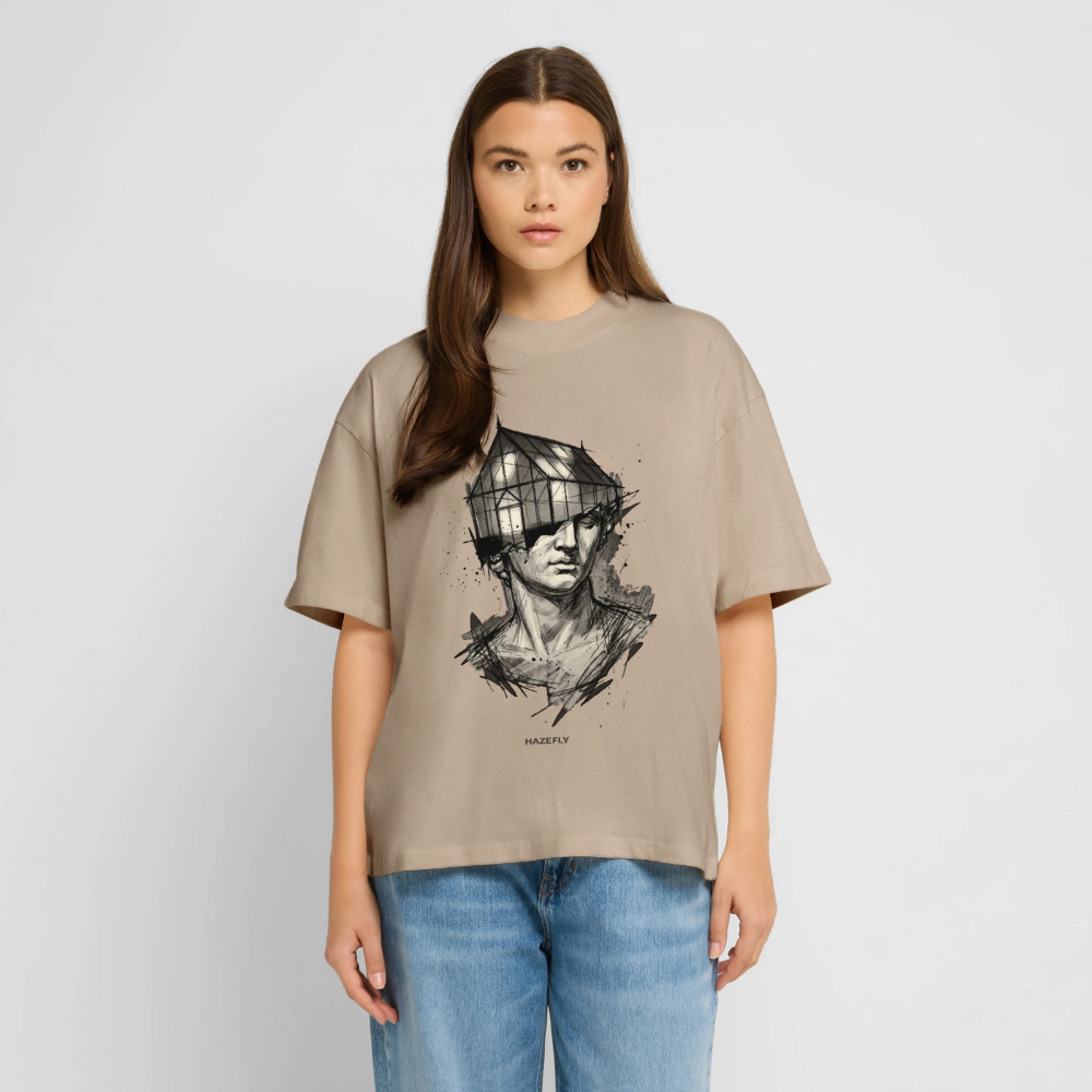 GREEN MIND Unisex Oversized Bio-T-Shirt - Steingrau