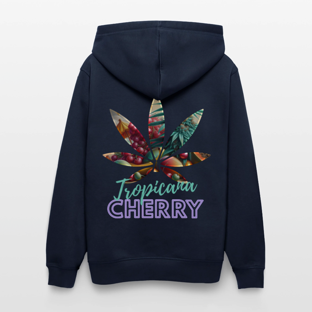TROPICANA CHERRY Unisex Bio-Hoodie - French Navy