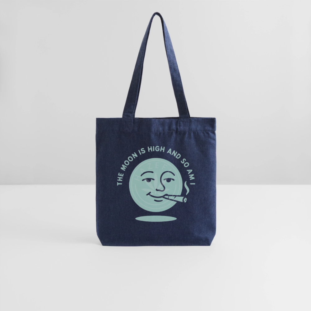 HIGH MOON recycelter Heavyweight Stoffbeutel - melange Blue