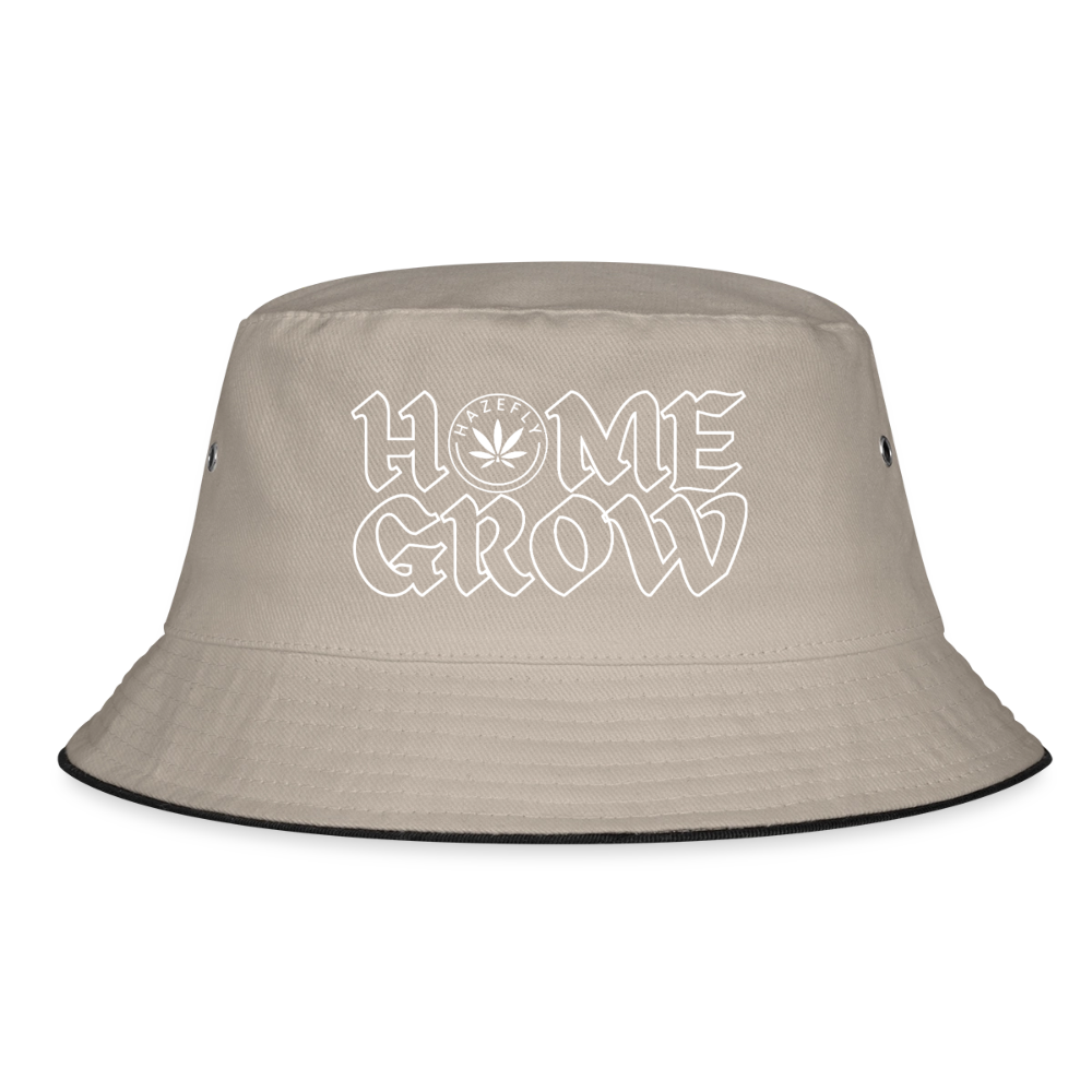 HOME GROW Fischerhut - Khaki/Schwarz