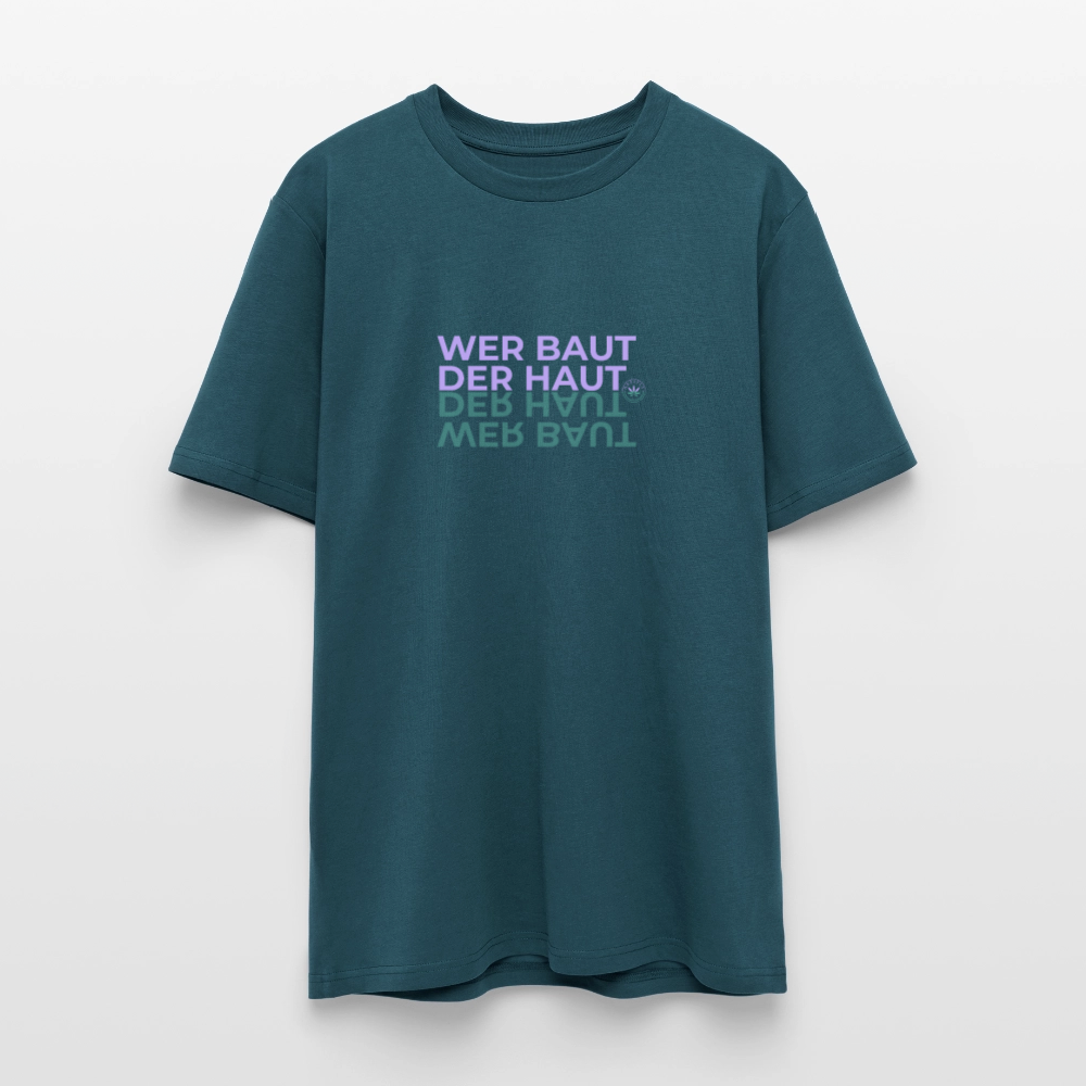 WER BAUT Unisex Bio-T-Shirt - Dunkles Petrol