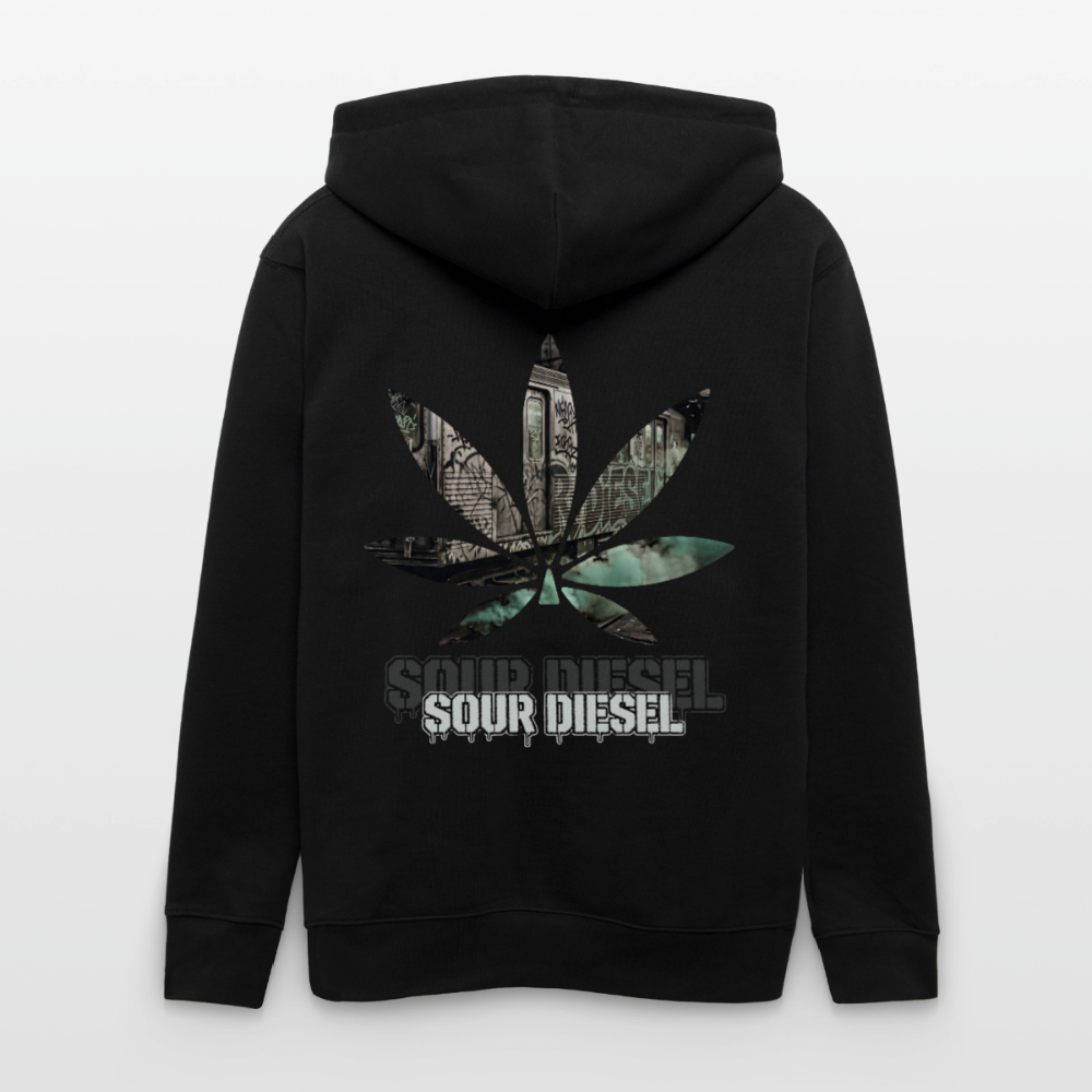 SOUR DIESEL Unisex Bio-Kapuzenjacke - Schwarz