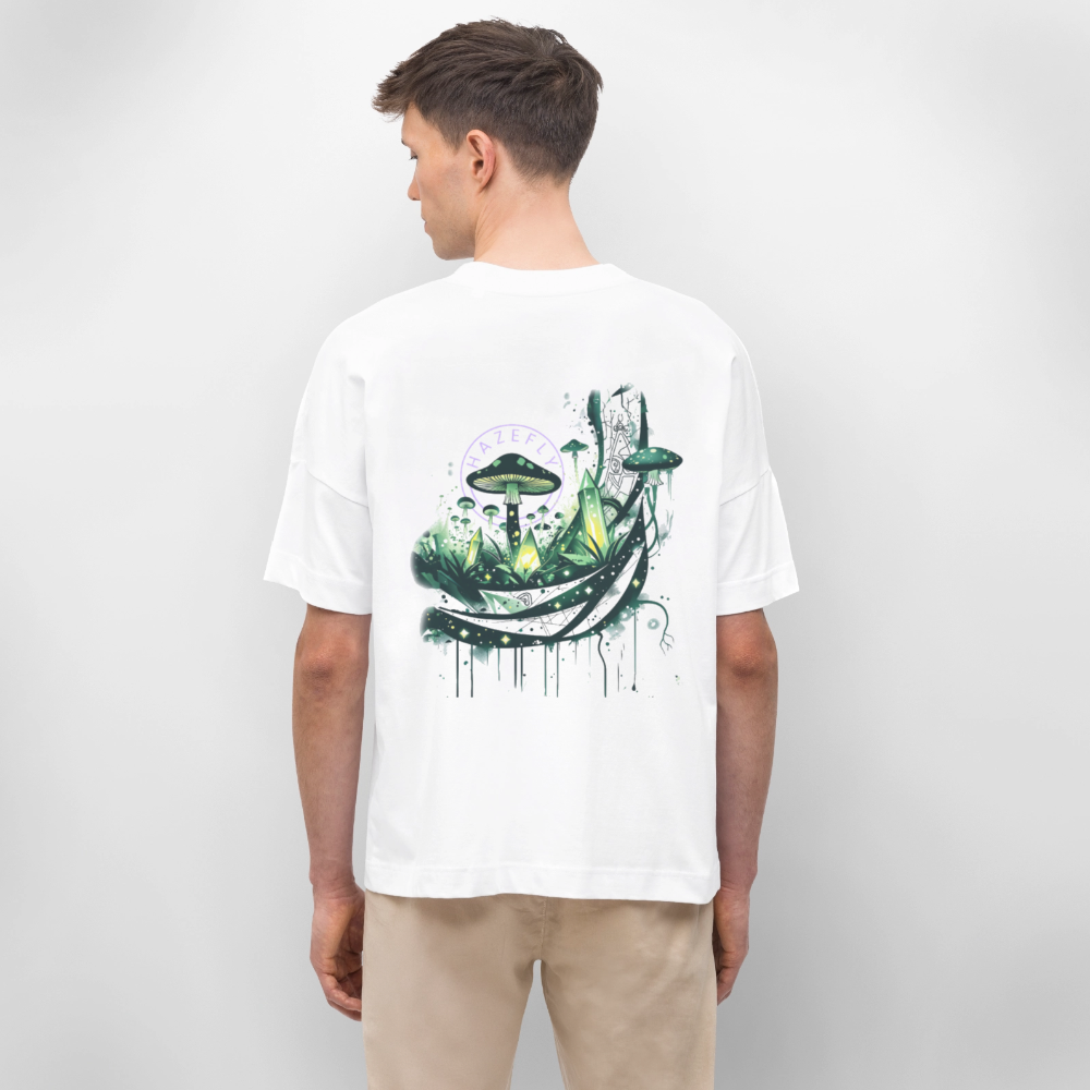 GLOW GARDEN Oversized Unisex Bio T-Shirt - Weiß
