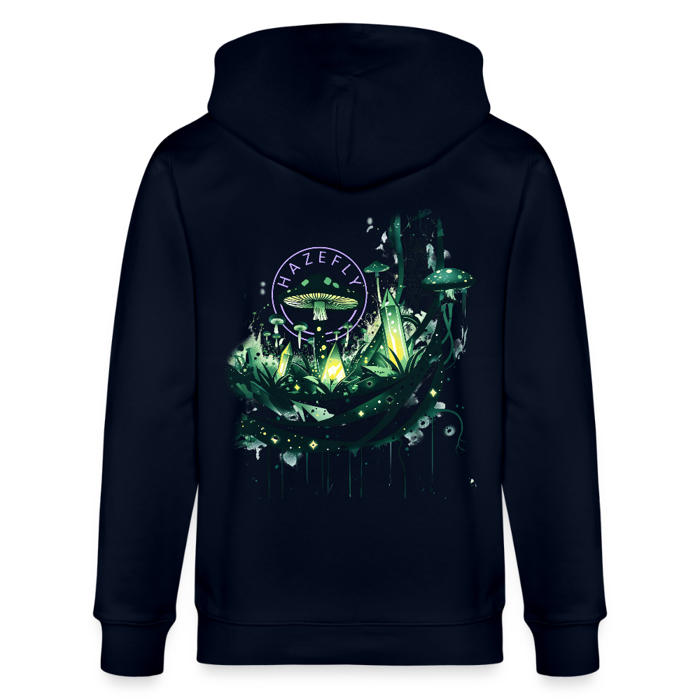 GLOW GARDEN Unisex Bio-Kapuzenjacke - Navy