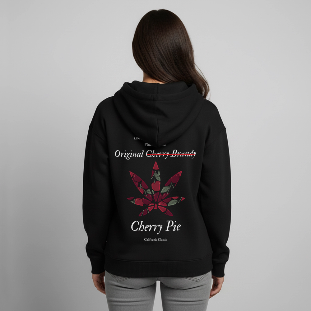 TRUE CHERRY Oversized Unisex Bio-Hoodie - Schwarz