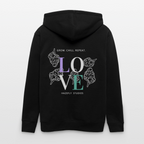 GROW. CHILL. REPEAT. Unisex Bio-Kapuzenjacke - Schwarz