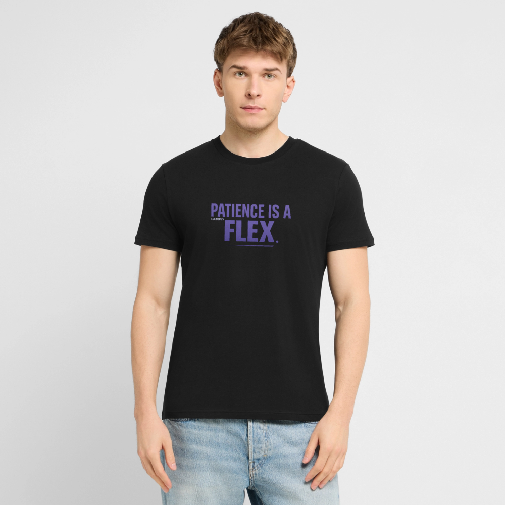 PATIENCE IS A FLEX Unisex Bio-T-Shirt - Schwarz